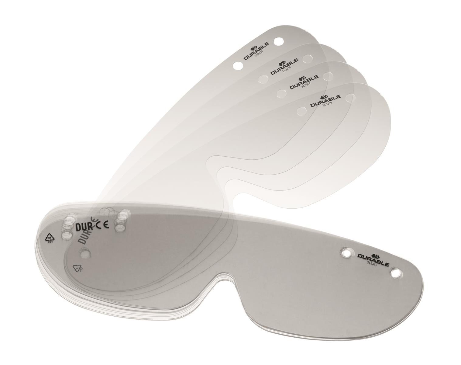 Ersatzfolien für Augenschutzvisier, 1 Pack à 25 ST
